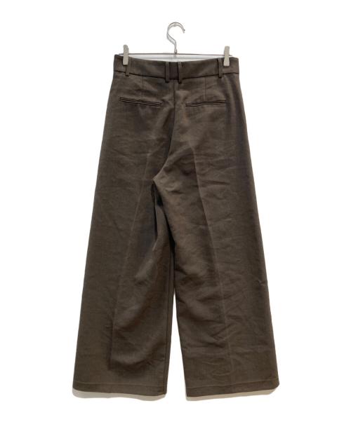 FRAMeWORK（フレームワーク）FRAMeWORK (フレームワーク) オックスワイドパンツ ブラウン サイズ:40の古着・服飾アイテム