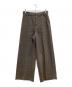 FRAMeWORK（フレームワーク）の古着「オックスワイドパンツ」｜ブラウン