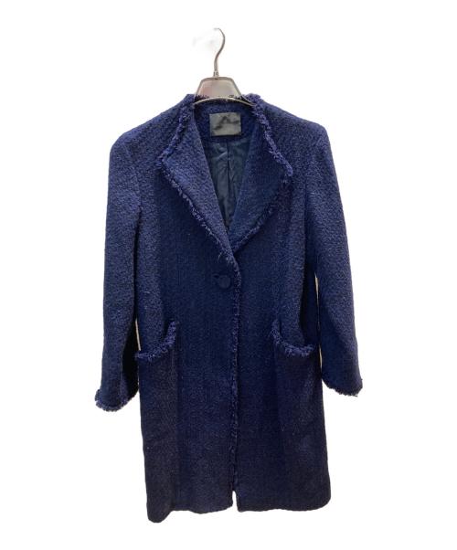 ANTEPRIMA（アンテプリマ）ANTEPRIMA (アンテプリマ) ツイードコート ネイビー サイズ:38の古着・服飾アイテム