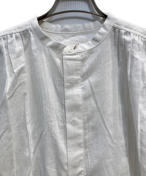 TUTIE.（ツチエ）TUTIE. (ツチエ) コットンリネンバンドカラーワンピース ホワイト サイズ:身長154~162 未使用品の古着・服飾アイテム