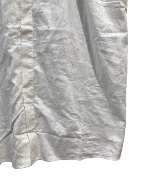 TUTIE.（ツチエ）TUTIE. (ツチエ) コットンリネンバンドカラーワンピース ホワイト サイズ:身長154~162 未使用品の古着・服飾アイテム