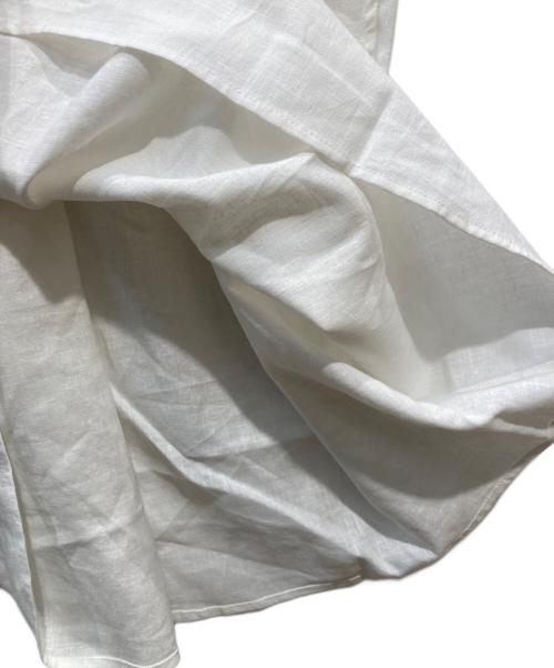 TUTIE.（ツチエ）TUTIE. (ツチエ) コットンリネンバンドカラーワンピース ホワイト サイズ:身長154~162 未使用品の古着・服飾アイテム