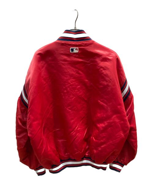 Diamond by STARTER（ダイアモンドバイスターター）Diamond by STARTER (ダイアモンドバイスターター) インディアンズ スタジャン レッド サイズ:XLの古着・服飾アイテム