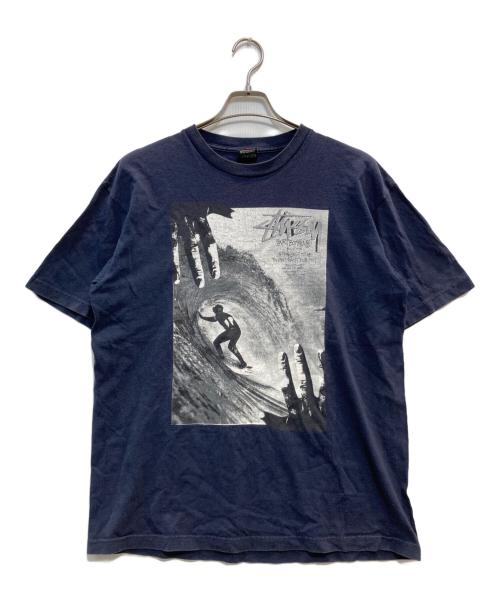 stussy（ステューシー）stussy (ステューシー) Tシャツ ネイビー サイズ:Lの古着・服飾アイテム