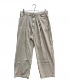 FARAHファーラー）の古着「Two-tuck Wide Tapered Pants」｜ベージュ