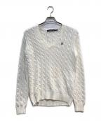 RALPH LAUREN SPORTラルフローレン スポーツ）の古着「ケーブルニット」｜ホワイト