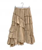 LANVIN en Bleuランバンオンブルー）の古着「スカート」｜ベージュ