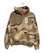 SUPREMEシュプリーム）の古着「$HoodedSweatshirt DesertCamo ドルフーデットスウェットシャツ」｜グリーン