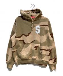 SUPREME（シュプリーム）の古着「$HoodedSweatshirt DesertCamo ドルフーデットスウェットシャツ」｜グリーン