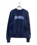 Champion REVERSE WEAVE×MoMAチャンピオン リバース ウィーブ×モマ）の古着「ロゴスウェット」｜ネイビー