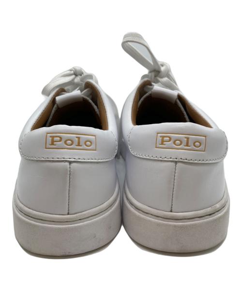 POLO RALPH LAUREN（ポロ・ラルフローレン）POLO RALPH LAUREN (ポロ・ラルフローレン) court 125 ローカットスニーカー ホワイト サイズ:UK5の古着・服飾アイテム