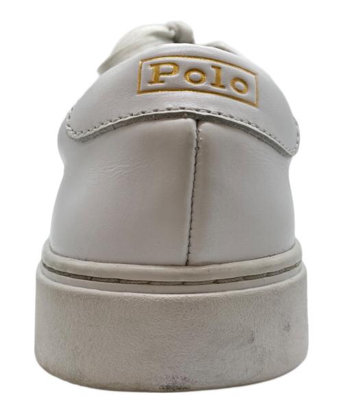 POLO RALPH LAUREN（ポロ・ラルフローレン）POLO RALPH LAUREN (ポロ・ラルフローレン) court 125 ローカットスニーカー ホワイト サイズ:UK5の古着・服飾アイテム