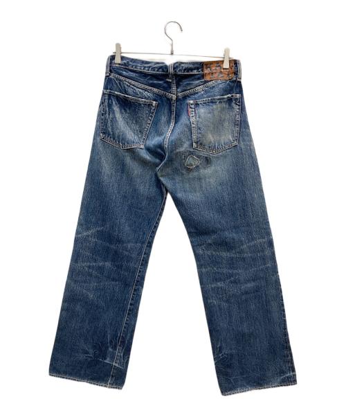 KAPITAL（キャピタル）KAPITAL (キャピタル) パッチ加工デニムパンツ インディゴ サイズ:Lの古着・服飾アイテム