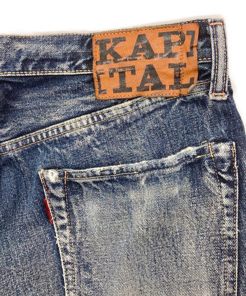 KAPITAL（キャピタル）KAPITAL (キャピタル) パッチ加工デニムパンツ インディゴ サイズ:Lの古着・服飾アイテム