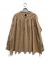 Whim Gazette (ウィムガゼット) バンドカラープルオーバーブラウス ベージュ サイズ:F 未使用品：6000円