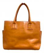 HIROFUヒロフ）の古着「レザートートバッグ」｜ブラウン