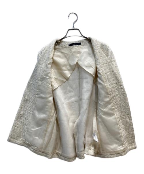 martinique（マルティニーク）martinique (マルティニーク) ツイードジャケット アイボリー サイズ:-の古着・服飾アイテム
