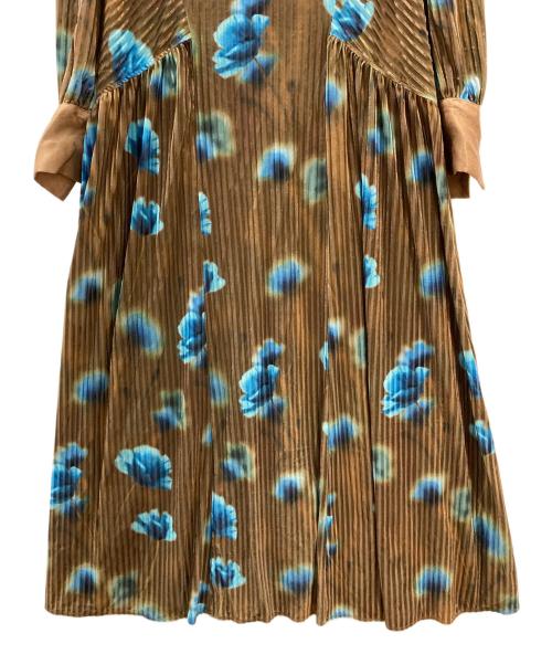 Ameri（アメリ）AMERI (アメリ) MILA VELOUR CUT DRESS ブラウン サイズ:Ｍの古着・服飾アイテム