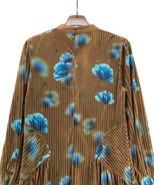 Ameri（アメリ）AMERI (アメリ) MILA VELOUR CUT DRESS ブラウン サイズ:Ｍの古着・服飾アイテム