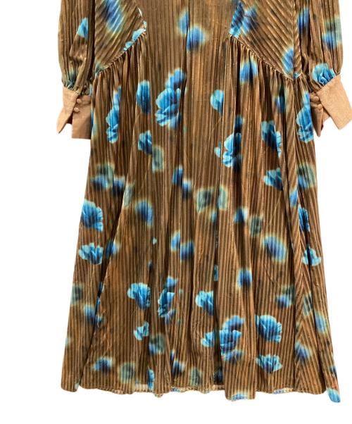 Ameri（アメリ）AMERI (アメリ) MILA VELOUR CUT DRESS ブラウン サイズ:Ｍの古着・服飾アイテム