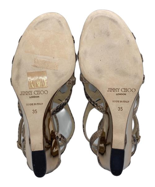 JIMMY CHOO（ジミーチュウ）JIMMY CHOO (ジミーチュウ) サンダル ベージュ サイズ:35　1/2の古着・服飾アイテム