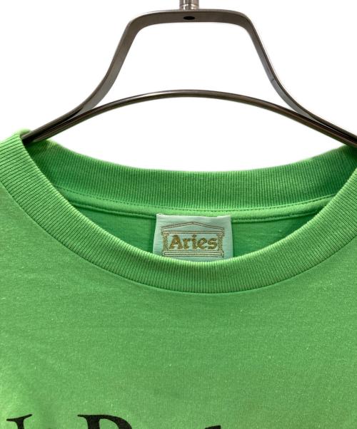 ARIES（アリーズ）ARIES (アリーズ) no problemo プリントTシャツ グリーン サイズ:Lの古着・服飾アイテム