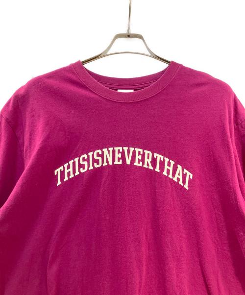 thisisneverthat（ディスイズネバーザット）thisisneverthat (ディスイズネバーザット) Tシャツ パープル サイズ:XLの古着・服飾アイテム