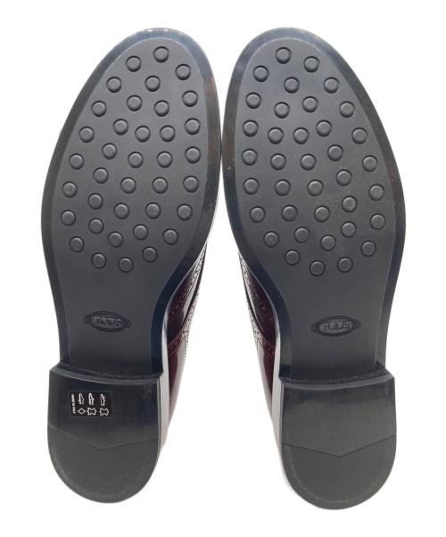 TOD'S（トッズ）TOD'S (トッズ) ウィングチップシューズ ボルドー サイズ:39 1/2の古着・服飾アイテム