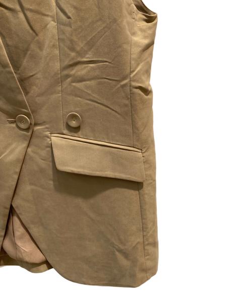 un number（アンナンバー）un number (アンナンバー) 3シルエットテロンジレ ベージュ サイズ:Fの古着・服飾アイテム