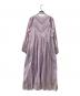ne quittez pas (ヌキテパ) COTTON VOILE STRIPE DRESS パープル サイズ:S：9000円