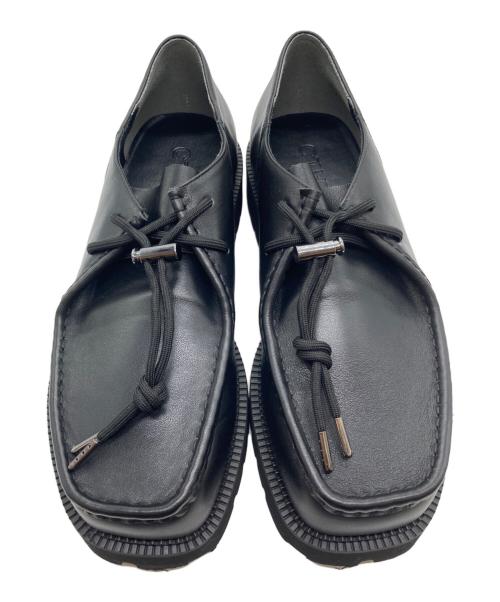 CTHY（シティ）CTHY (シティ) TIROLEAN LEATHER DAD SHOES（チロリアンレザーダッドシューズ） ブラック サイズ:2の古着・服飾アイテム