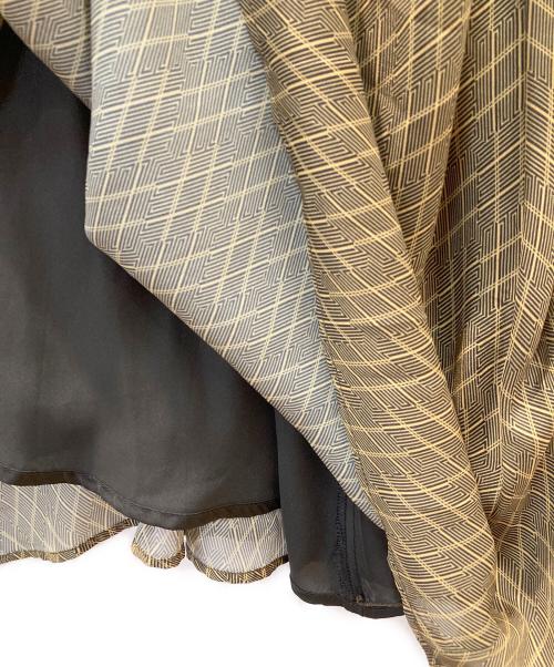 Ameri（アメリ）AMERI (アメリ) GEOMETRIC RHOMBUS DRESS オリーブ サイズ:Mの古着・服飾アイテム