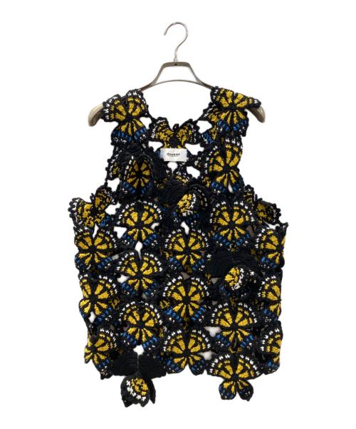 doublet（ダブレット）doublet (ダブレット) バタフライクロシェニットトップ ブラック サイズ:-の古着・服飾アイテム