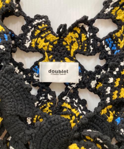 doublet（ダブレット）doublet (ダブレット) バタフライクロシェニットトップ ブラック サイズ:-の古着・服飾アイテム