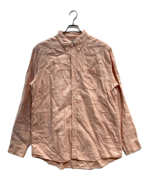 L.L.Bean（エルエルビーン）L.L.Bean (エルエルビーン) リネンシャツ オレンジ サイズ:Lの古着・服飾アイテム