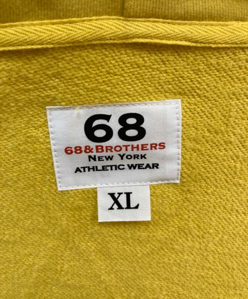 68&BROTHERS（68&ブラザーズ）68&BROTHERS (68&ブラザーズ) パーカー イエロー サイズ:XLの古着・服飾アイテム