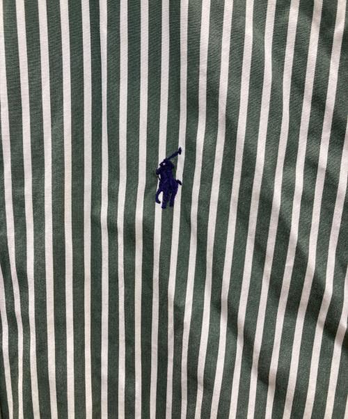 POLO RALPH LAUREN（ポロ・ラルフローレン）POLO RALPH LAUREN (ポロ・ラルフローレン) ストライプシャツ グリーン サイズ:Mの古着・服飾アイテム