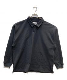 URBAN RESEARCH（アーバンリサーチ）の古着「FUNCTIONAL WIDE LONG-SLEEVE ポロシャツ」｜ブラック