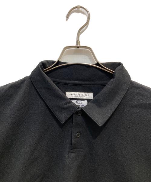 URBAN RESEARCH（アーバンリサーチ）URBAN RESEARCH (アーバンリサーチ) FUNCTIONAL WIDE LONG-SLEEVE ポロシャツ ブラック サイズ:2の古着・服飾アイテム