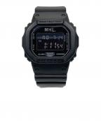 CASIO×MHLカシオ×エムエイチエル）の古着「リストウォッチ」｜ブラック