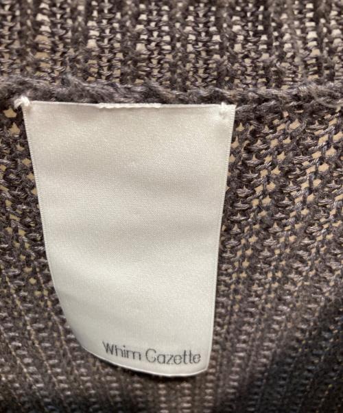 Whim Gazette（ウィムガゼット）Whim Gazette (ウィムガゼット) ニット ブラウン サイズ:Fの古着・服飾アイテム