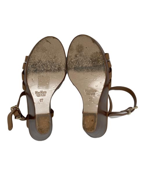 MaxMara（マックスマーラ）MaxMara (マックスマーラ) サンダル ブラウン サイズ:37の古着・服飾アイテム