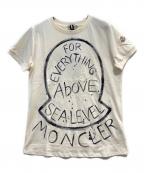 MONCLERモンクレール）の古着「プリントTシャツ」｜ベージュ