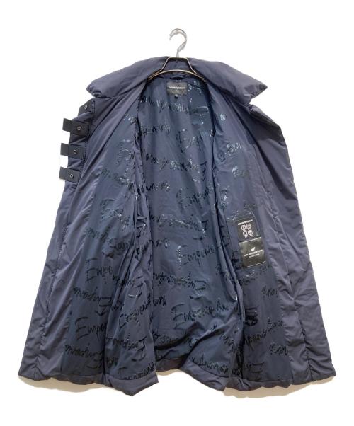 EMPORIO ARMANI（エンポリオ アルマーニ）EMPORIO ARMANI (エンポリオアルマーニ) リサイクルダウンコート ネイビー サイズ:40の古着・服飾アイテム