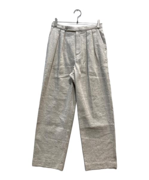 martinique（マルティニーク）martinique (マルティニーク) ワンタックハイウエストパンツ ベージュ サイズ:2 未使用品の古着・服飾アイテム