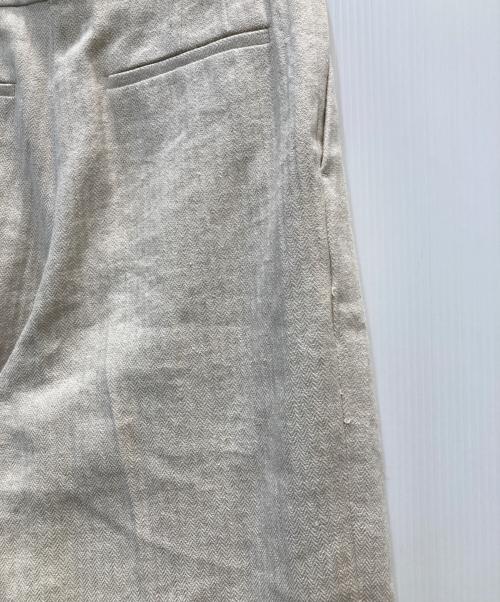 martinique（マルティニーク）martinique (マルティニーク) ワンタックハイウエストパンツ ベージュ サイズ:2 未使用品の古着・服飾アイテム