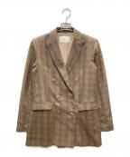 eimy istoireエイミーイストワール）の古着「クラシックチェックマニッシュジャケット」｜ブラウン