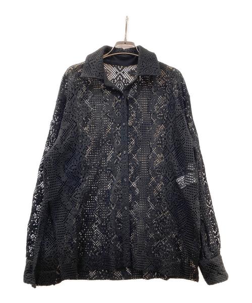 HARE（ハレ）HARE (ハレ) クロシェシャツ ブラック サイズ:Freeの古着・服飾アイテム