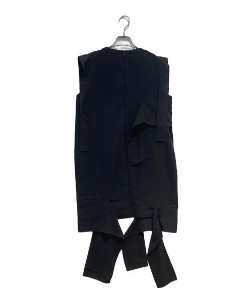 UN3D.（アンスリード）UN3D. (アンスリード) カットオフロングトップス ブラック サイズ:FREE 未使用品の古着・服飾アイテム