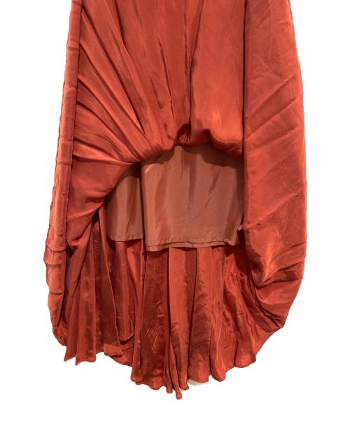 UN3D.（アンスリード）UN3D. (アンスリード) バイカラーマキシスカート ブラウン サイズ:36 未使用品の古着・服飾アイテム